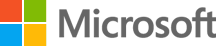 Microsoft company logo, showing global tech firms hiring AI program graduates.