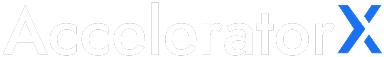 AcceleratorX company new logo - best product management courses