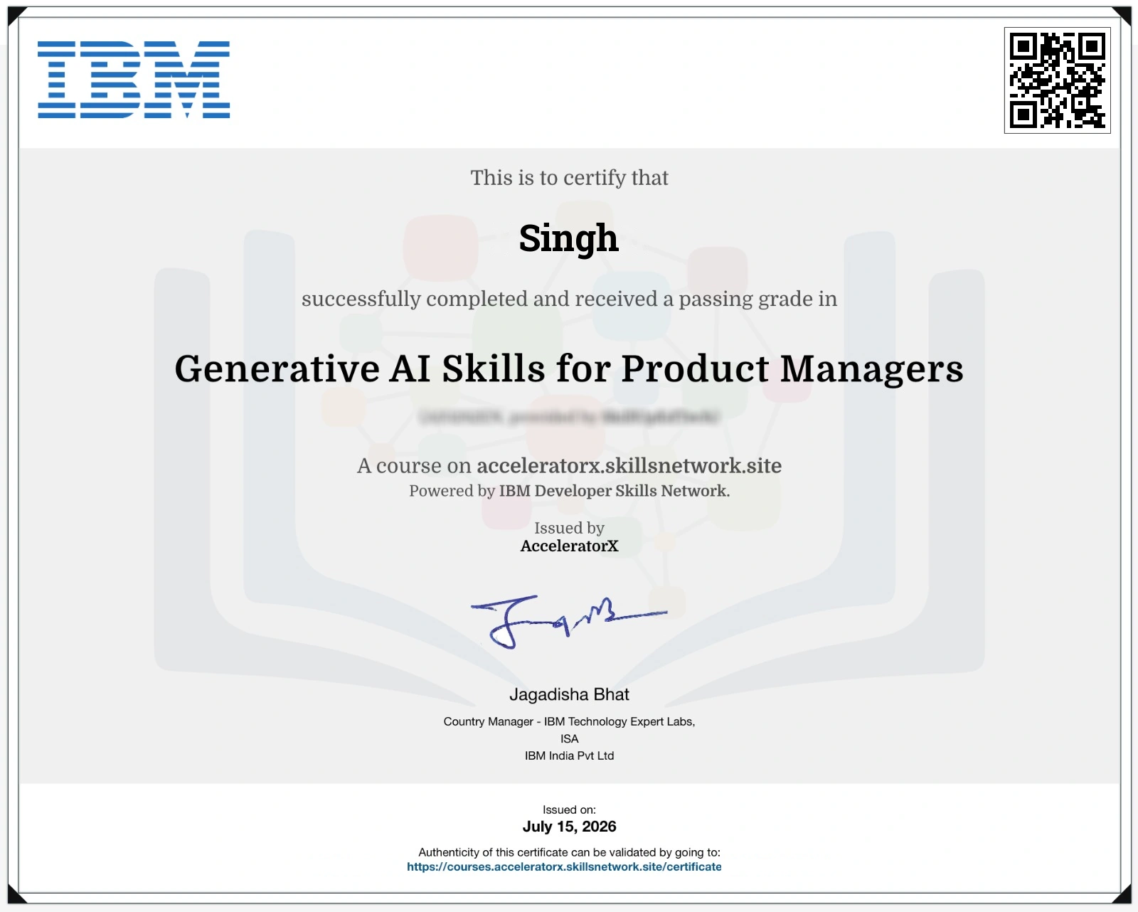 Become industry ready with IBM Certificate