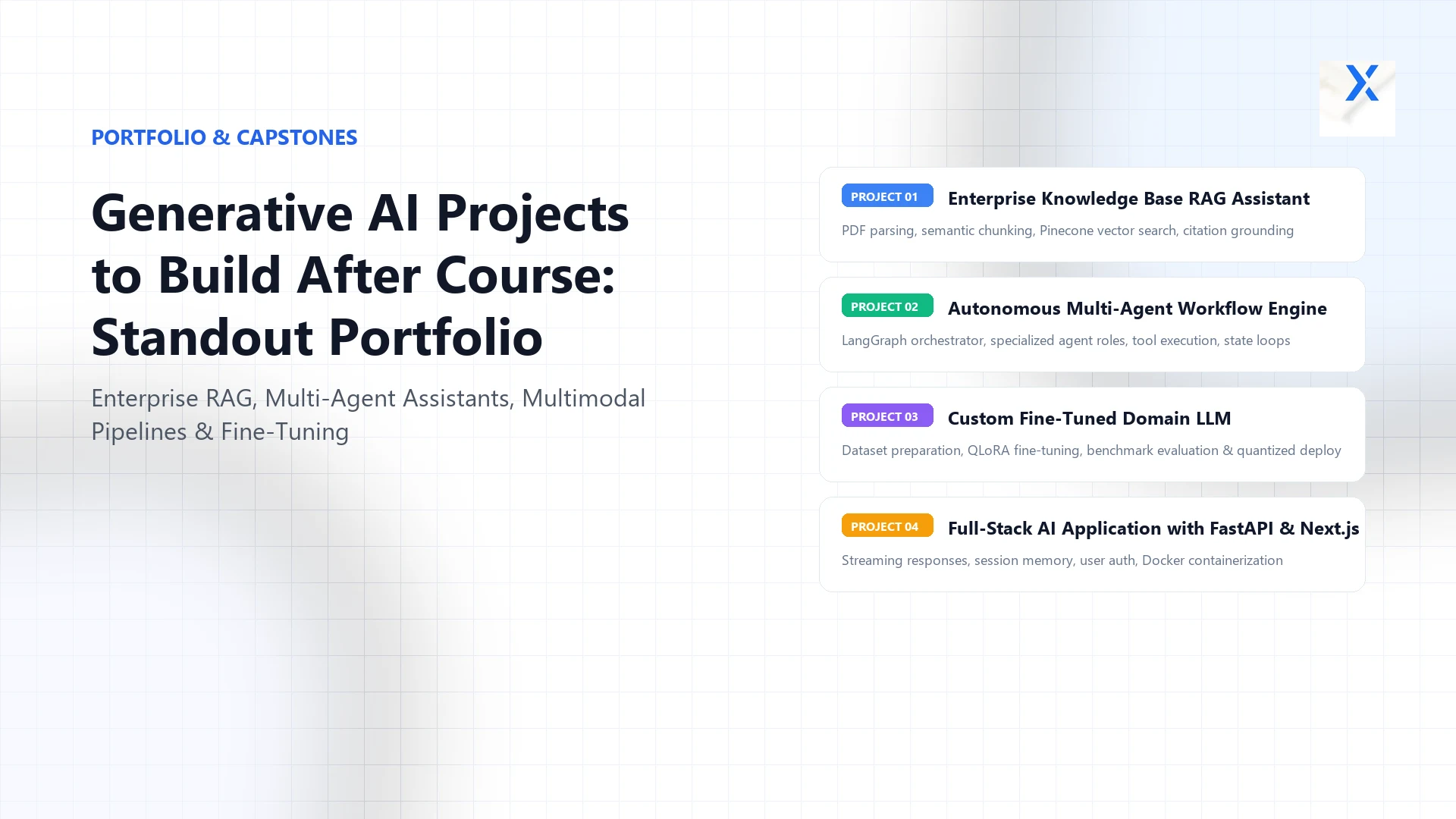 Generative AI Projects to Build After an Online Course: Practical Portfolio Guide