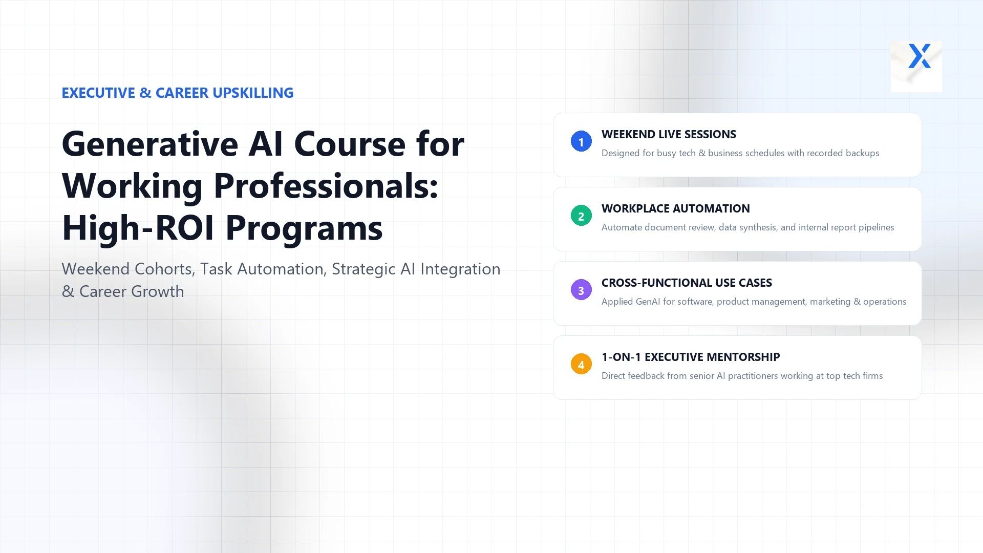 Online Generative AI Course for Working Professionals: Complete Career Guide