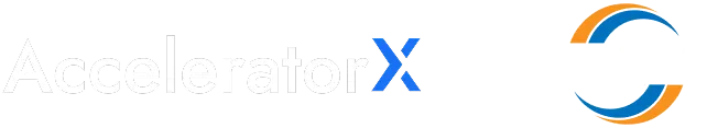 AcceleratorX company new logo - best product management courses